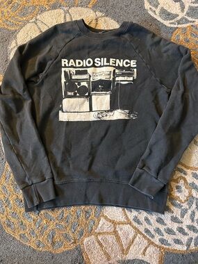 Brandy Melvile radio Silence Black Graphic Sweatshirt